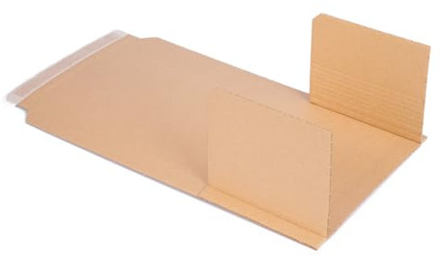 verpacking 25 Universal Buchverpackungen BV 2 | 245x165x20-70 mm | DIN A5 passend | flexible Wickelverpackung | Groß& Maxibrief geeignet | Wickelkarton