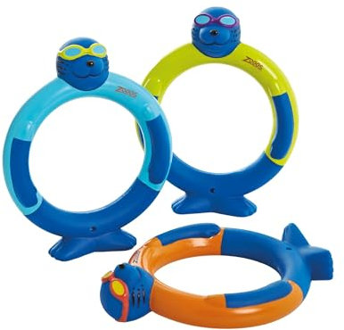 Zoggs Unisex Jugend Zoggy Dive Rings Tauchspielzeug, Multi, One Size