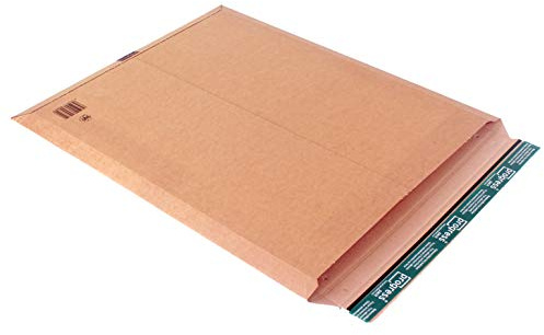 progressPACK Versandtasche Premium aus Wellpappe, 530 x 640 x 55 mm, PP W01.10; Kalenderversandtaschen; braun; 50 Stück im Pack