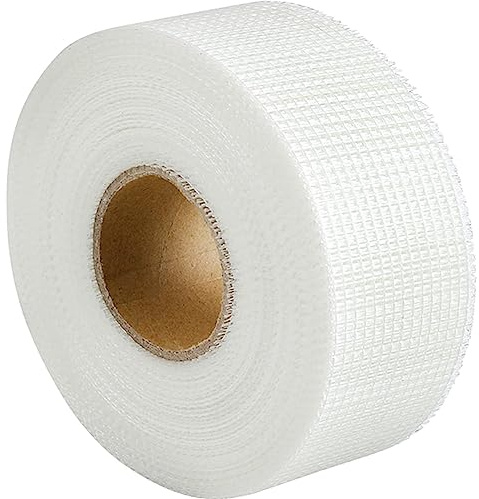 YUNLEX Fugenband Selbstklebend 50 mm x 100m, Glasfaser Fugendeckstreifen zum Lückenlosen Verspachteln von Fugen, Gewebeband Bewehrungsstreifen für Gipskartonplatten, Risse und Löcher