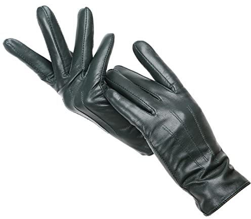 Winter Fashion Damen Lederhandschuhe, Fahren Sie ein Auto, um warm zu halten, Damen Winterhandschuhe, weiches Leder Damen Handschuhe