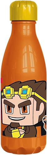 Borraccia Originale Lyon da 560 ml in plastica riutilizzabile per bambini, senza BPA e con tappo a vite anti-schizzo e fuoriuscite.