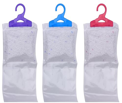 Set di 3 deumidificatori profumati da appendere, 210 g, granulato con sacchetto da 500 ml