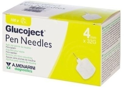 Menarini Glucoject Ago da Insulina 32gx4mm 100U