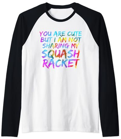 Squash Trainer Lustiger Squash Spruch Squash Spieler Raglan