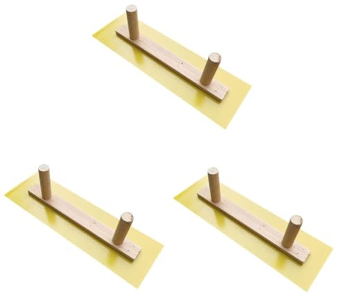 Gadpiparty 3stücke Plasterboard Spachtel Mit Doppeltem Griff Handwerkzeug Zum Glätten Von Trockenbau Und Putz Leicht Und Tragbar Für Wände Und Decken Langlebig