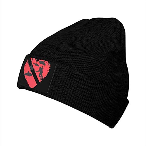 Beanie Mütze Taucher Mit Haien Splash Heart Laufmütze Multifunktionale Kopfbedeckung Warm Mütze, Für Frühling, Snowboarden, Radfahren, 56-62cm
