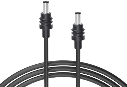 Steinwhale DC to DC Power Cable Cord 19AWG for Starlink Mini 2M/6.5FT, Waterproof Barrel Jack, Heat Resistant to 90°C, Compatible with Starlink Power Adapter 60W 30V/2A (15M/50FT)