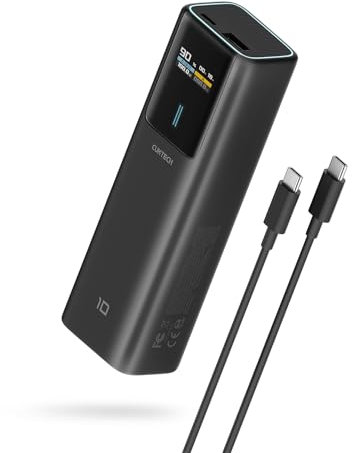 CUKTECH 10 Batterie Externe 100W 10000mAh Power Bank, PD3.0 PPS USB-C Batterie Externe Charge Rapide avec Écran TFT, Batterie Portable pour Xiaomi, iPhone 16/15, Samsung S24, iPad Air/Pro, MacBook