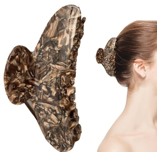 Amesor Pinza para el pelo de,Pinzas para el pelo de para mujer - Clips de garra de acetato de celulosa de 4,1 pulgadas para mujer - Accesorios para el cabello, pinzas para el cabello antideslizantes