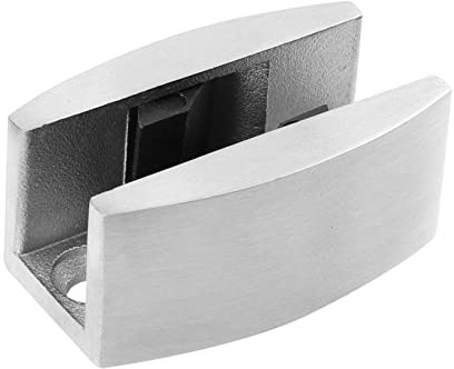 Uonlytech Adjustable Stainless Steel Glass Door Locator for Home Noise Reducer Chrome Draught Stopper