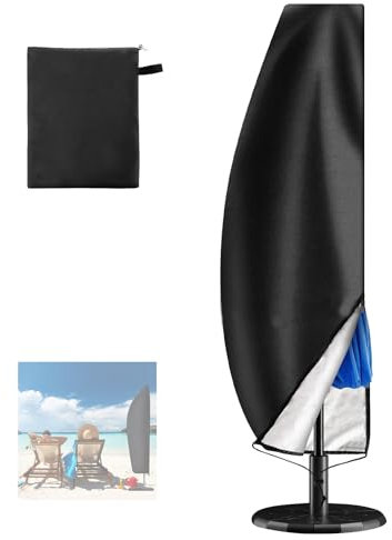 Copertura Ombrellone Decentrato, 280 x 30 / 81 / 45 cm Copri Ombrellone per Ombrello a Sbalzo, Copertura per Ombrellone per Ombrelloni da Mercato, per Ombrelloni da Giardino e da Spiaggia