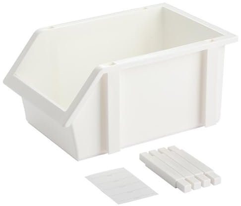 Paniers empilables, tiroirs de rangement alimentaires, organisateur de chambre d'enfant, boîtes de rangement pour jouets, vis, cuisine et maison, 23,7 x 15,7 x 11,5 cm