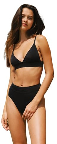 YAKISWIIM Women's Bikini Sets Two Pieces Swimsuits V Neck Tummy Control Cheeky Bottom Swimwear