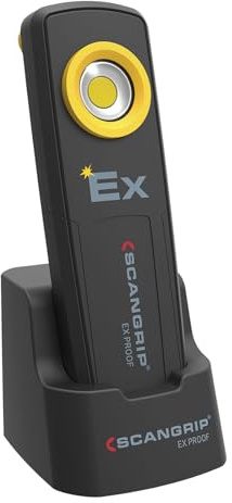 SCANGRIP UNI-EX LED-Arbeitsleuchte, wiederaufladbar, EX-geprüft (Zone 0/20), 350 Lumen