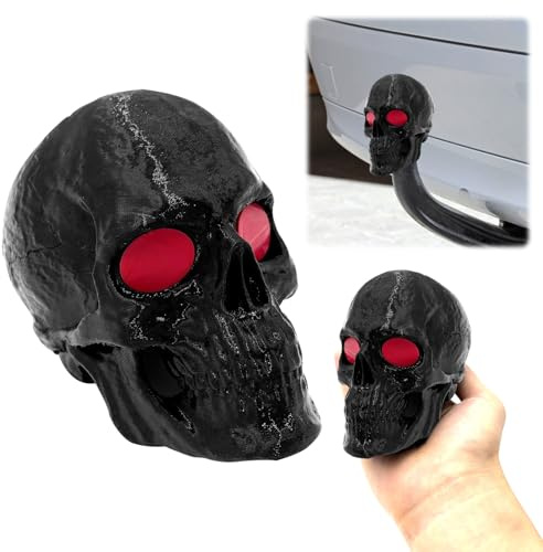 SPHERETRON Anhängerkupplung Abdeckung Anhängerkupplung Abdeckung Lustig Fun Totenkopfmaske Anhängerkupplung Kappe Totenkopfmaske Anhängerkupplung Anhängerkupplung Auto Trimmen Für Anhänger