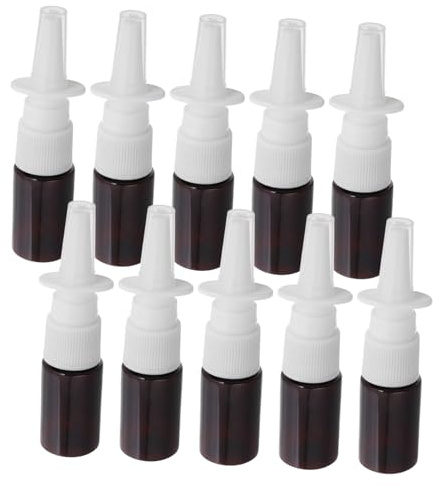 BAZEITFLOW 10pezzi Spray Nasale Vuoto Nebulizzatore Fine Per Essenziali Ricaricabile e Portatile Per Quotidiano e Viaggi