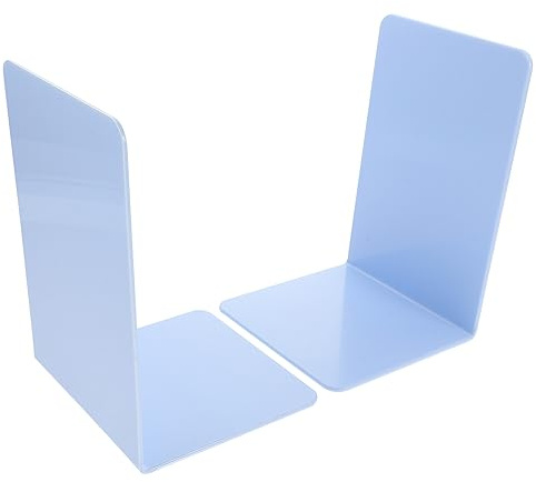 DIYEAH 2 pezzi Fermalibri Decorativi per Ufficio e Casa Reggilibri Multifunzionali per Organizzazione e Decorazione Adatti per Scrivanie e Librerie Colore Blu
