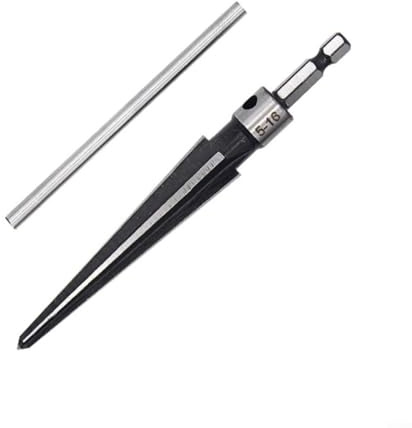 Alanmoship T-Handle Tapered Reamer Set 2 Pieces Multi-Function Tool For Wood Metal Plastic Luthier Guitar Work Chamfering Deburring 3-13mm & 5-16mm