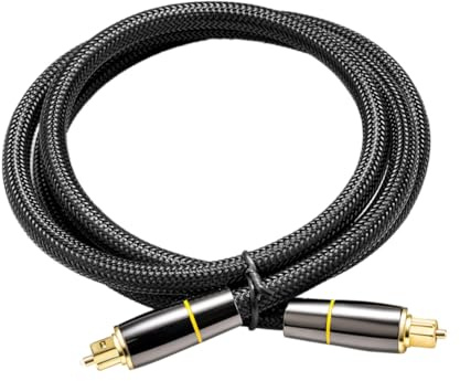 WATIIFUFU Cavo Audio Ottico Digitale Metri Maschio Maschio in Fibra con Connettori di Alta Qualità Sostituzione per Segnale Audio e Stabile con Protezione Contatti