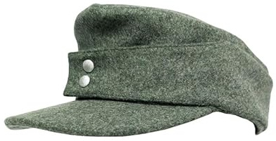 CDJBHW WW2 M1943 Wollmütze WWII Deutscher Berg Wollmütze Herren Winter Outdoor Mütze Green WW2 Hut