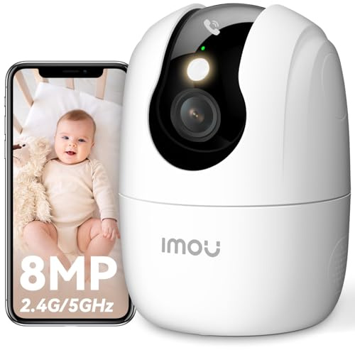 Imou 2.4/5GHz Cámara Vigilancia Interior, 4K Cámara IP WiFi, Ranger 2C Pro