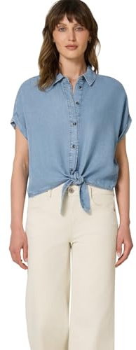 Street One Studio jeansblus med knutdetalj ljusblå mjuk tvättad 40