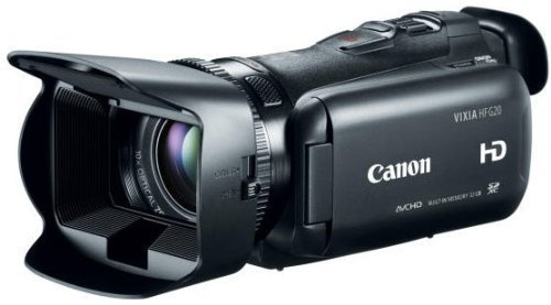 Canon VIXIA HF G20 Camcorder with 10x HD Video Lens (30.4mm-304mm), 3.5 Touchscreen LCD, HD CMOS Pro and 32GB Internal Flash Memory (Renewed)