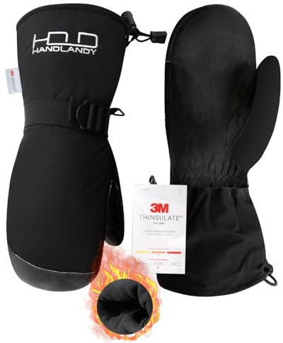HANDLANDY Winter Snowboard Handschuhe - warme 3m Thinsulate Thermo Ski Fäustling