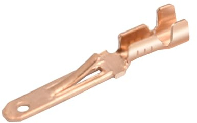 Heschen 100 Stück 2,8 mm unisolierte Crimpkabelschuhe männlich