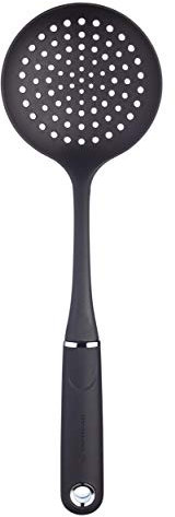 MasterClass Cuchara Espumadera, Cuchara Espumadera de Nylon, Antiadherente, Mango Suave, 36cm, Estuchada