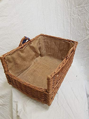 Cesta per il trasporto di legno o pellet in vimini