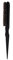 Brosse à Creper Les Cheveux, Brosse à Cheveux pour Chignon, Peigne de Cheveux pour Coiffure, Professionnel Brosse à Cheveux pour Salon de Coiffure Outils de Barbier(Le noir)