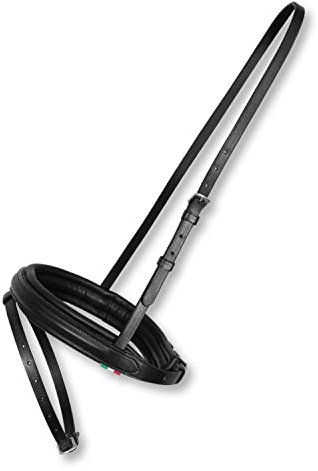 Horses, Leder-Reithalfter Soft Essen, Komfortables Halfter zum Führen des Pferdes an der Hand oder zum Sichern beim Putzen, Satteln oder Transportieren (Full, Schwarz)