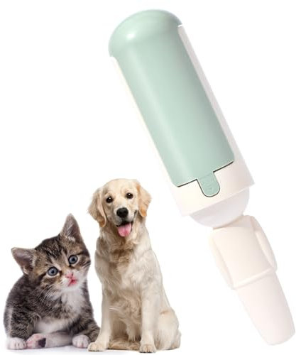 Pet Hair Remover Reusable pet Hair Remover Dog and cat Hair Remover for Sofas, Furniture, Carpets, car Seats with self-Cleaning Base Upgraded Animal Hair Remover Tool (White Green)