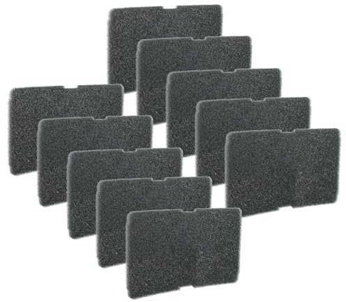 vhbw 10x Schwammfilter kompatibel mit Blomberg TKF 7454 WE30, TKF7451W50-ALM, TKF7454WE30-ALM, TKF7451W10-ISK, TKF7451W30-ALM Wäschetrockner