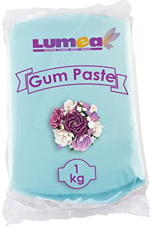 Dekozauber24 Profi Blütenpaste, 500g, essbar, 11 Farben, perfekt für Blumen, Blüten, Rüschen, feine Dekorationen, Zuckerpaste Tortendeko Fondant (Himmelblau)