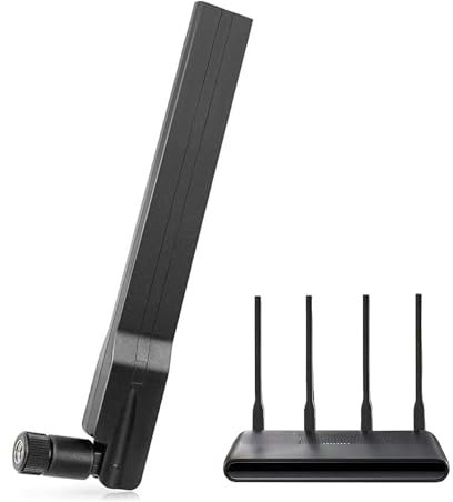 Maswell 5G 4G+ LTE Antenna SMA-Male Indoor, 600-6000MHz 2dBi Not for Speed Competition (SMA-Male)