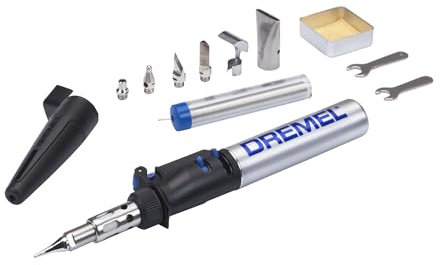 Soldador sin cables Dremel Versatip 2000 - Kit de soldadura de gas butano con 7 puntas intercambiables para soldadura, quemado de madera, pirograbado, fabricación de joyas, artes y manualidades