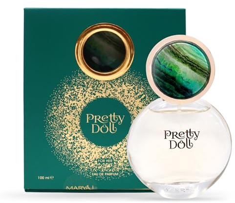 Pretty Doll 100ml Eau De Parfum Spray for Women by Maryaj | Gentle Floral Fruity Feminine Fragrance with Sweet Scent | Red Berries Orange Blossom & Vanilla Essence with Long Lasting Sandalwood Perfume