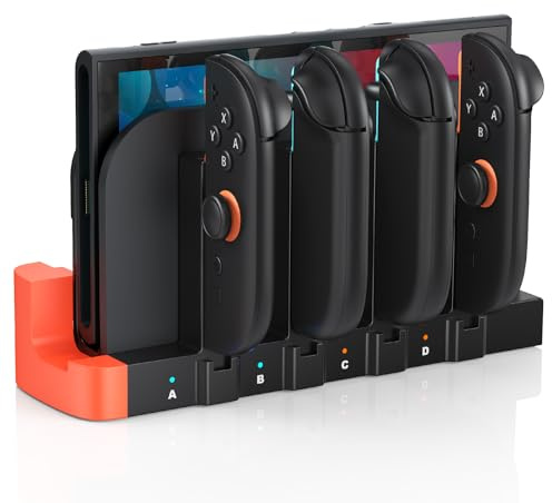 [Switch 2/1 Universal] Magnetisch Kompakt Ladestation für Switch 2 | Joy Con 2 Ladestation Kompatibel mit Nintendo 2 Konsole & Controller Joycon für Switch2/Switch1/OLED