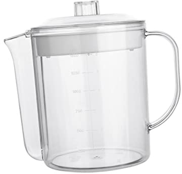 Zerodeko Tasse à Mesurer avec Séparateur de Graisse et Filtre Récipient Créatif pour Cuisine et Maison pour Séparer Graisses Résidus Alimentaires