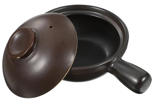 VICASKY Casseruola Coperchio in Pentole Porcellana Per Zuppe e Utensile Da Facile Da Pulire e Usare