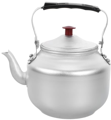 ELAYARD Tetera Doméstica De Aleación De Aluminio Filtro Para Infusiones, Asa Ergonómica, Adecuado Para Cocina y Actividades Al Aire Libre