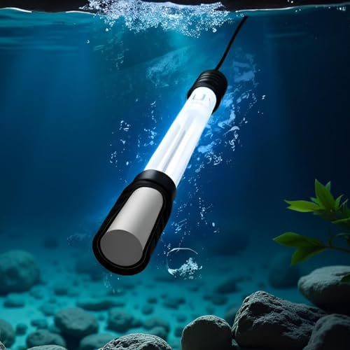 ZETAWALE Luz UV para estanque de peces, clarificador de agua UV para estanque de 100-2000 galones, filtro UV para estanque koi, piscina, spa, acuario de luz UV grande para control de algas de estanque