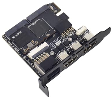 WayPonDEV Sipeed NanoKVM Pro Nano 4K KVM Over IP, 2X A53 CPU 1GB LPDDR4X 32GB eMMC, 1000M Ethernet POE WiFi 6, for Remote Server Maintenance ATX Power Control Batch Management (ATX,ETH,None LED)