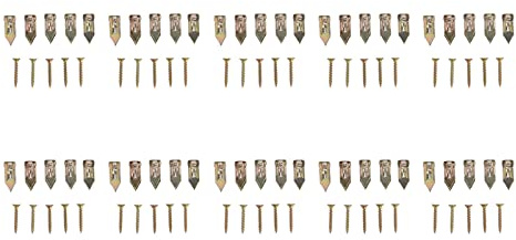 Adfaga Anclajes autoperforantes Tornillos Acero al carbono Alta dureza Impacto Fuerte compromiso No requiere taladro Kit de montaje en pared para estantes de TV Gabinetes Paneles d