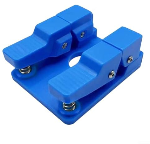 Dual Clip Verkabelung Schweißvorrichtung mit verstellbarer Klemme für stabiles Löten von 0 3 ~ 8 mm Drahtdurchmesser in der Elektronik (blau)