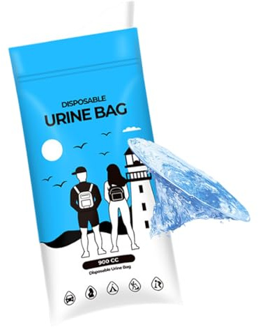 Sacs À Urine De Collecteur D'Urine Résistant Aux Fuites 900 ml | Poches à Urine Portables Pour Femmes Personnes Âgées Camping Randonnée En Sac À Dos Voiture Sur