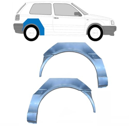 Reparaturblech Kotflügel hinten für Volkswagen Golf 3 1991-1998 / Links+Rechts